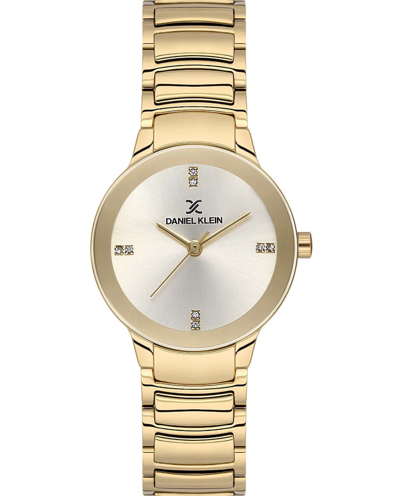 Daniel Klein Daniel Klein Premium DK.1.13722-2  DK.1.13722-2 кварцевые женские часы серебристый циферблат, браслет нержавеющая сталь с ip-покрытием — вид спереди