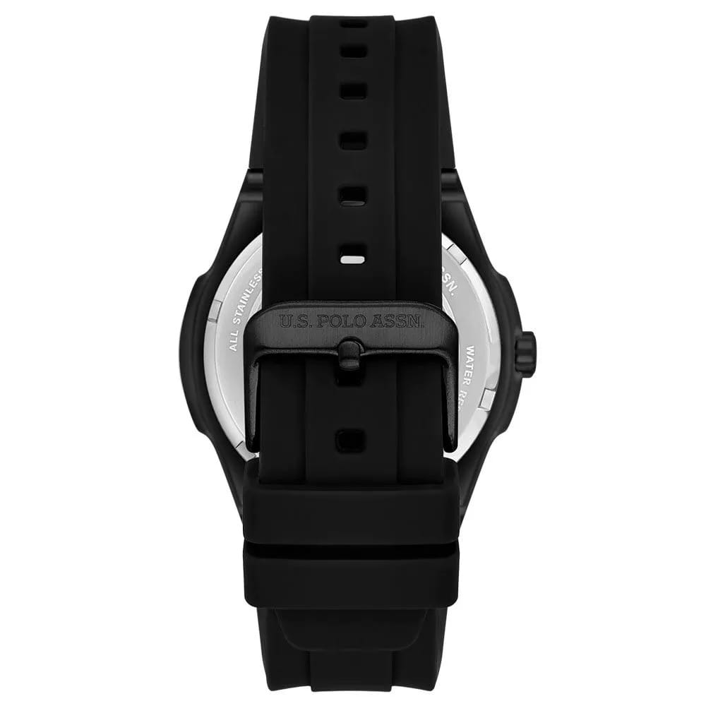 U.S. Polo Assn. U.S. Polo Assn. Fundamental USPA1105-05,  сша мужские часы на браслете силикон боковой вид