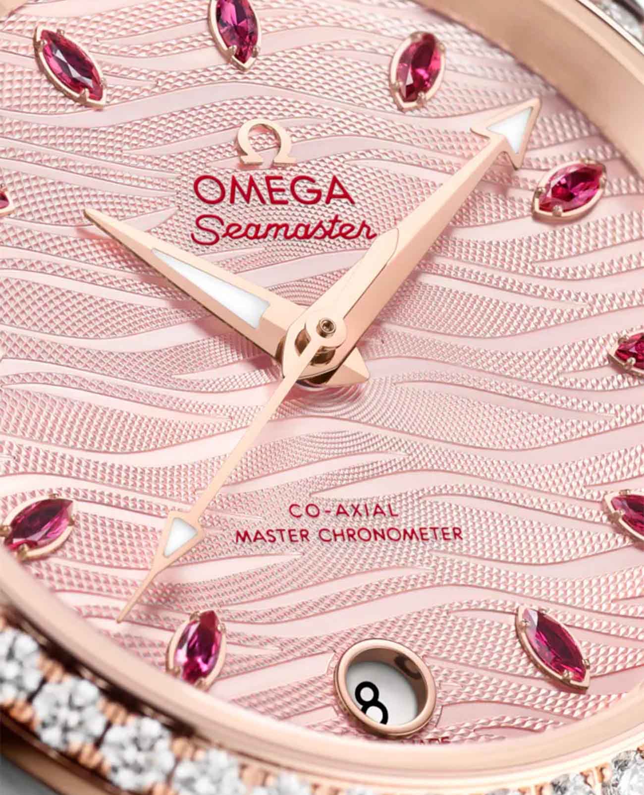 Omega Omega Seamaster Aqua Terra 220.25.34.20.60.001, seamaster швейцария женские часы на браслете нержавеющая сталь + золото 18к боковой вид