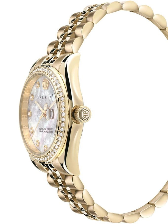 Philipp Plein Philipp Plein Date Superlative PWYAA0323,  германия женские часы на браслете нержавеющая сталь с ip-покрытием боковой вид