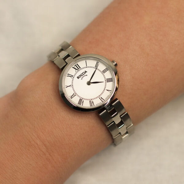 Boccia Titanium Boccia Titanium 3346-01 , наручные женские часы фото под углом