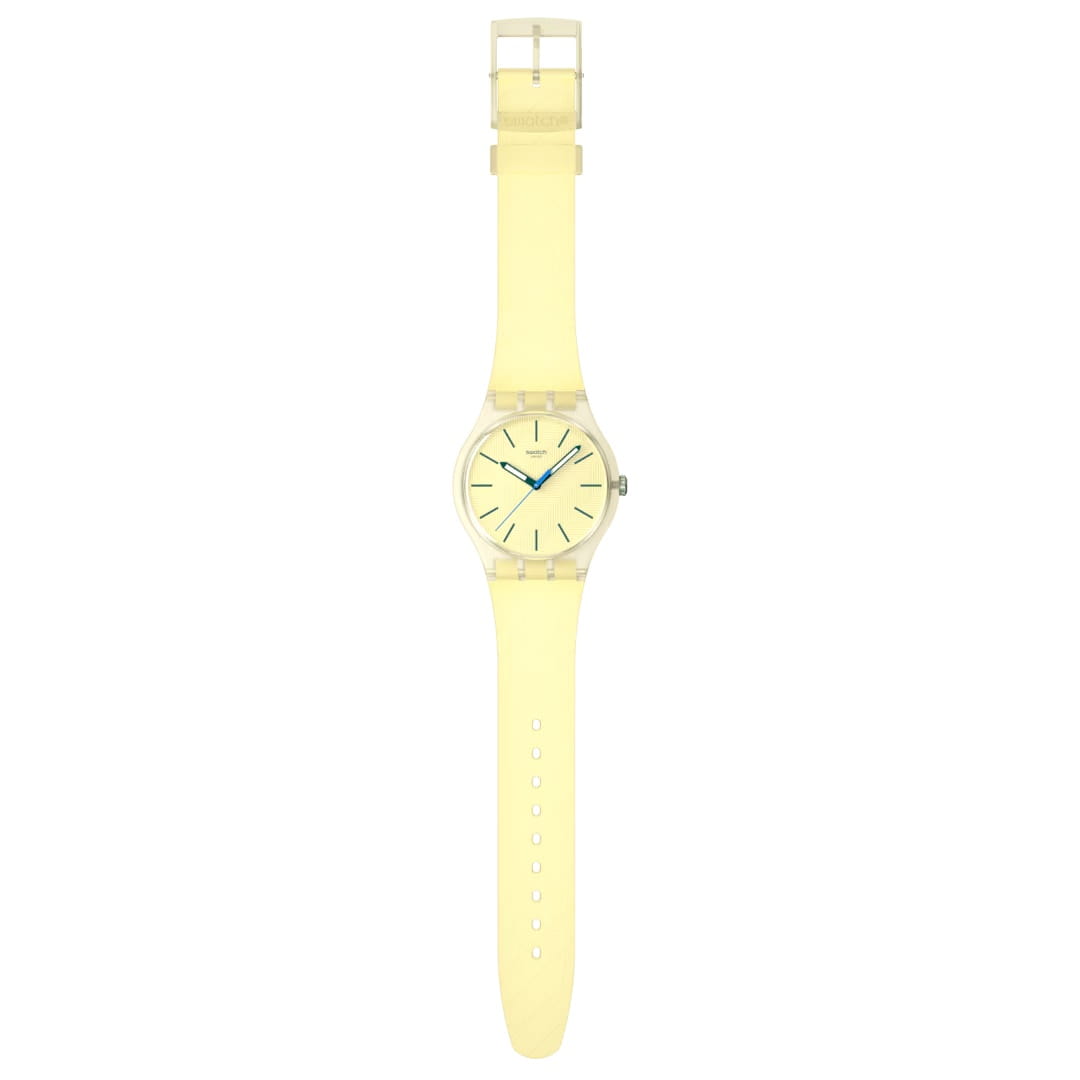Оригинальные часы Swatch Swatch Citrus Tilt SO29J102 кварцевые калибр механизма  общий вид