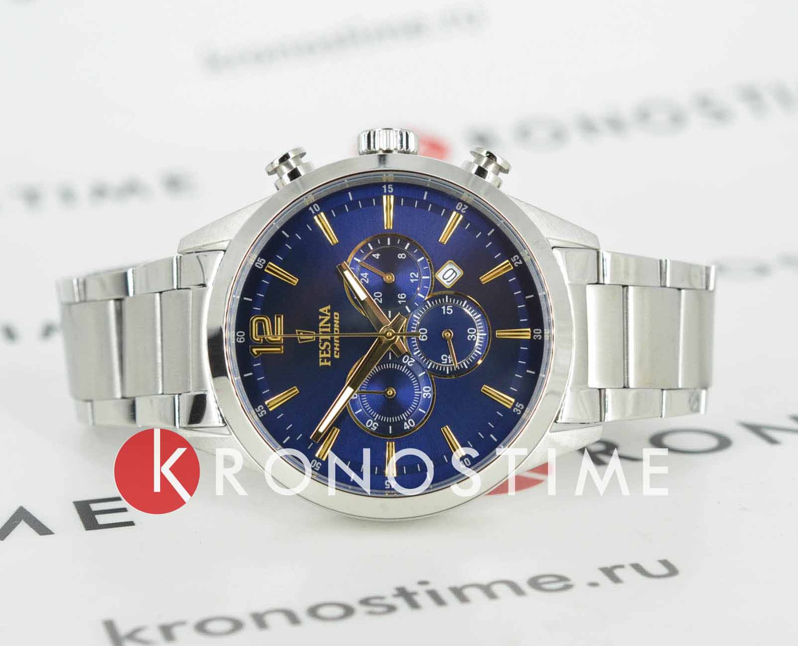 Festina Festina Timeless Chrono F20343/2 , наручные мужские часы фото под углом