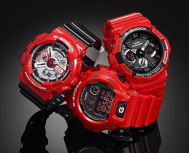 Casio Casio G-Shock GA-110RD-4A мужские часы серый циферблат на запястье