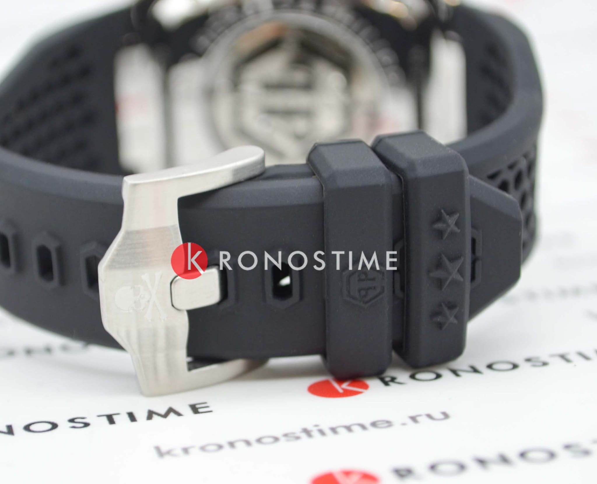 Philipp Plein Philipp Plein The Skeleton PWBAA2123  - задняя крышка сталь металл корпуса, германия часы