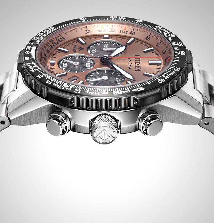 Citizen Citizen Promaster CA4664-60X, promaster япония мужские часы на браслете нержавеющая сталь боковой вид