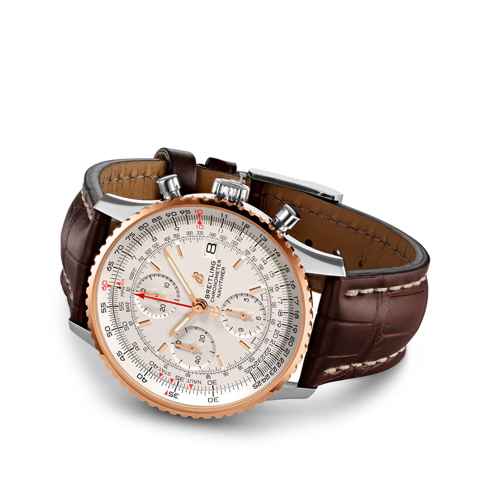 Breitling Breitling Navitimer Chronograph 41 U13324211G1P2, navitimer швейцария мужские часы на браслете кожаный боковой вид
