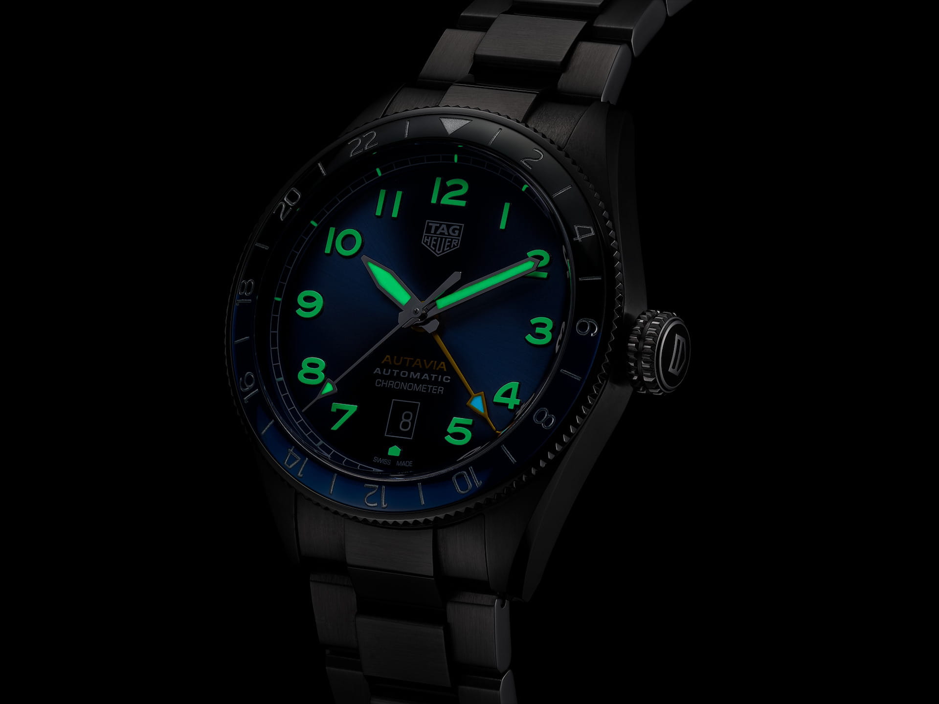 Оригинальные часы TAG Heuer TAG Heuer Autavia WBE511A.BA0650 механические калибр механизма  общий вид