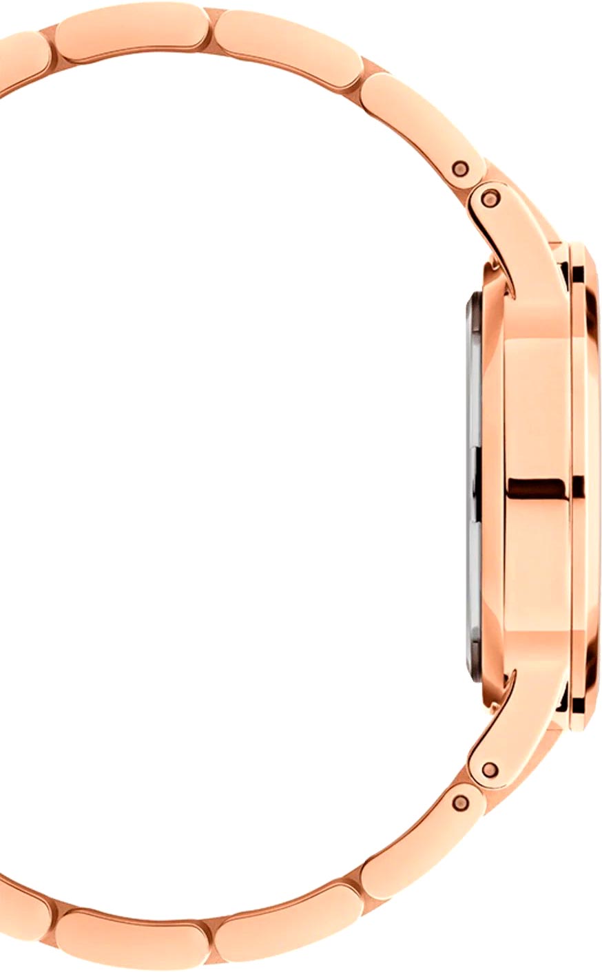 Daniel Wellington Daniel Wellington Iconic Link DW00100369 женские часы розовый циферблат на запястье