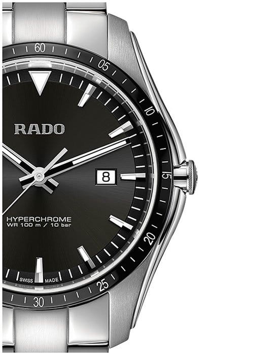 Rado Rado Hyperchrome R32502153 кварцевые мужские часы часы крупный план черный циферблата