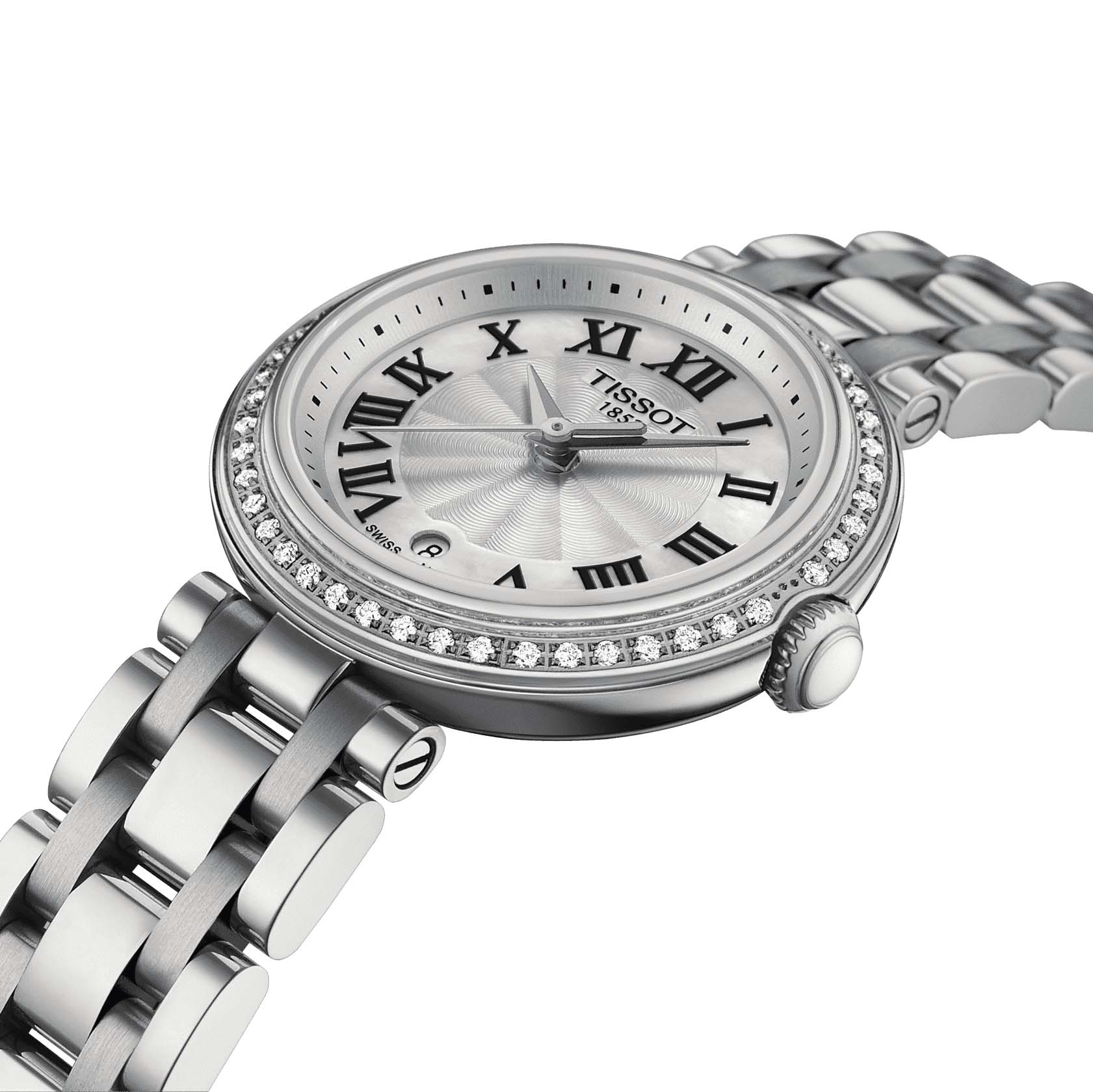 Tissot Tissot Bellissima Small Lady T126.010.61.113.00, t-lady швейцария женские часы на браслете нержавеющая сталь боковой вид