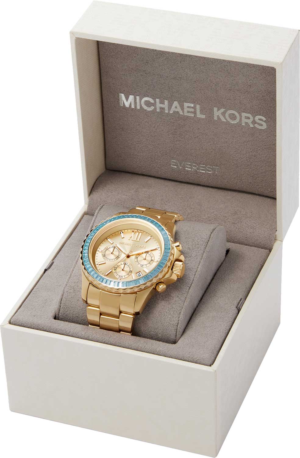 Michael Kors Michael Kors Everest MK7210 кварцевые женские часы часы крупный план розовый циферблата