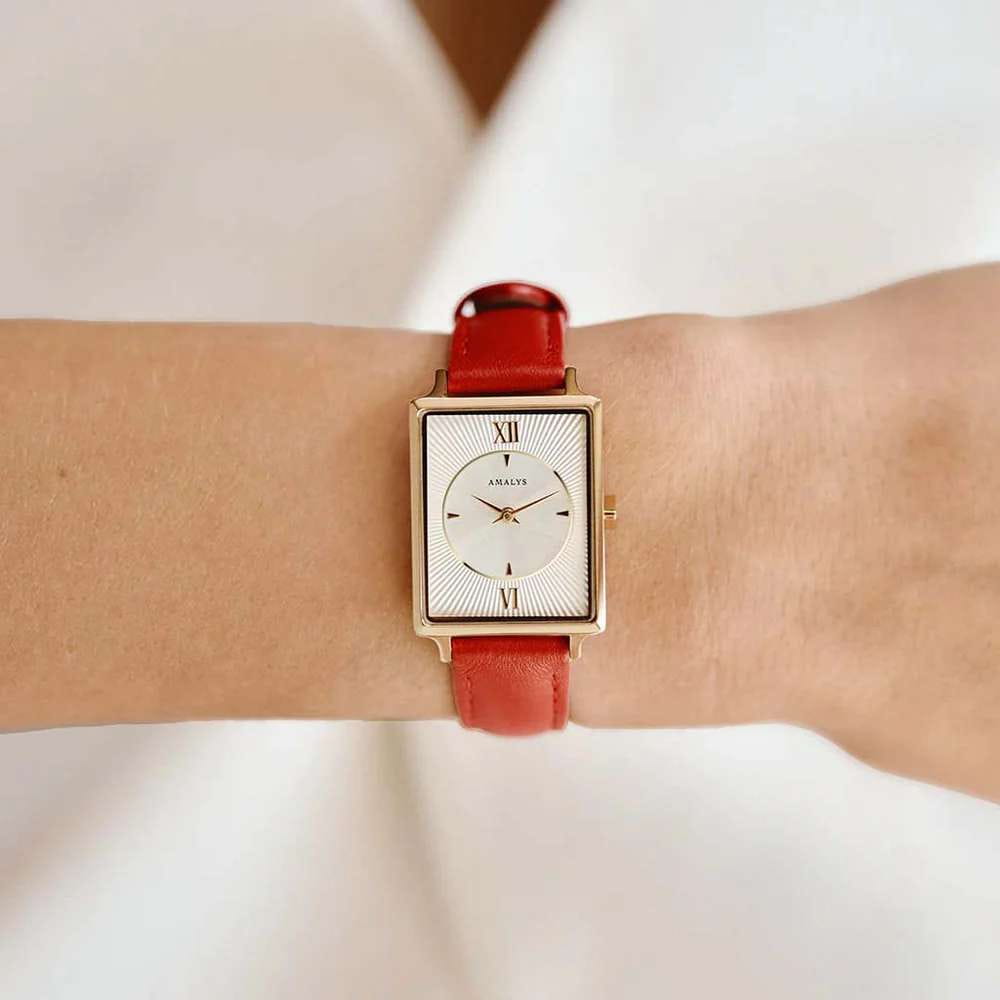 Оригинальные часы Amalys Amalys Hepburn AMW-132 кварцевые калибр механизма  общий вид