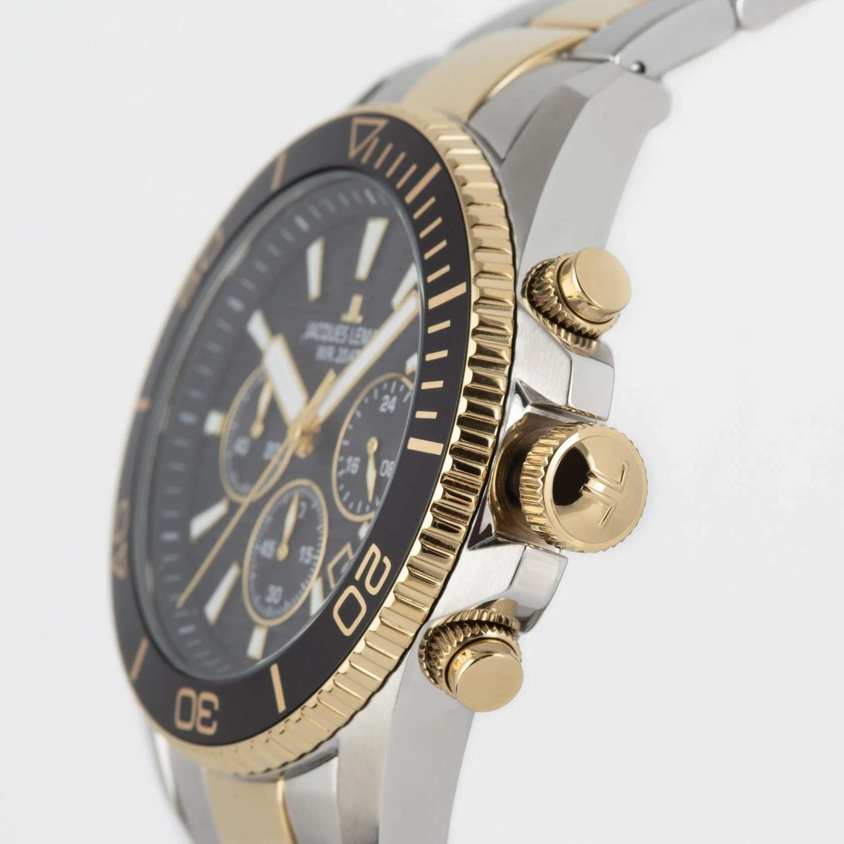Jacques Lemans Jacques Lemans Liverpool Diver 1-2206L мужские часы черный циферблат на запястье