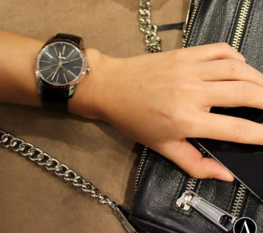 Rado Rado Hyperchrome R32184155, hyperchrome швейцария мужские часы на браслете кожаный боковой вид