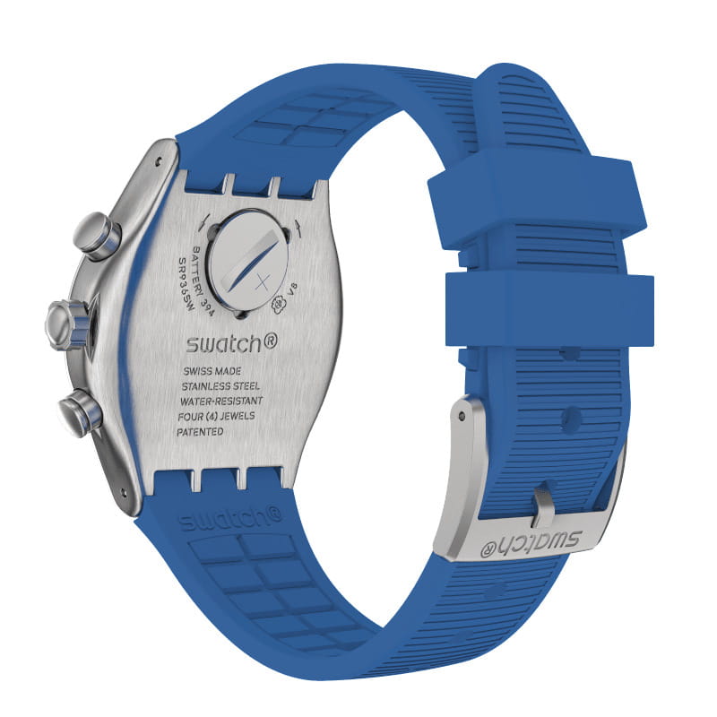 Swatch Swatch I New Chrono YVS485, gent швейцария женские часы на браслете резина боковой вид