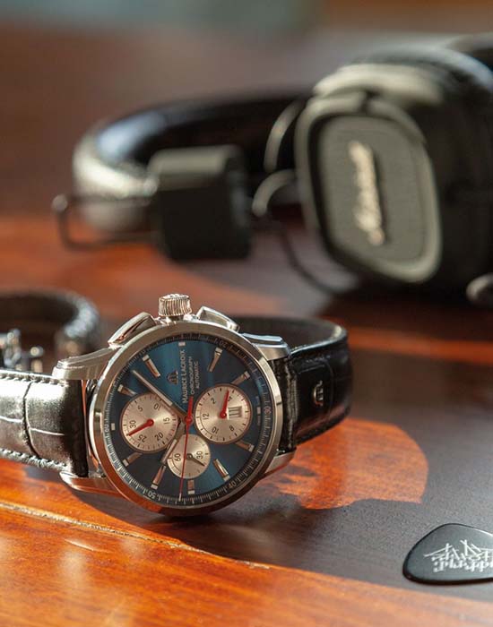 Maurice Lacroix PT6388-SS001-430-1 мужские часы застежка крупным планом