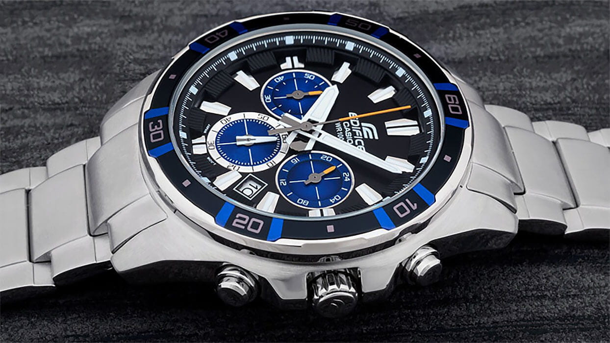 Casio Casio Edifice EFR-534D-1A2, edifice япония мужские часы на браслете нержавеющая сталь боковой вид