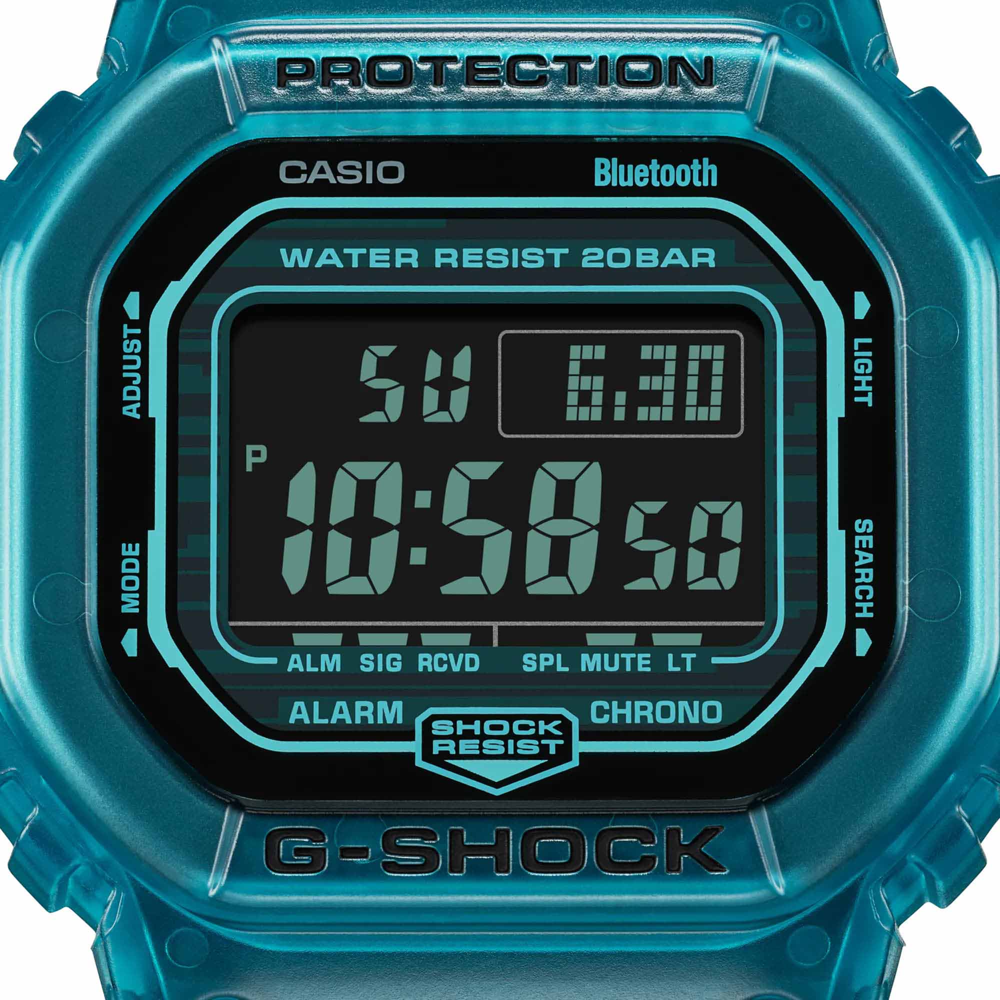 Casio Casio G-Shock DW-B5600G-2 мужские часы черный циферблат на запястье