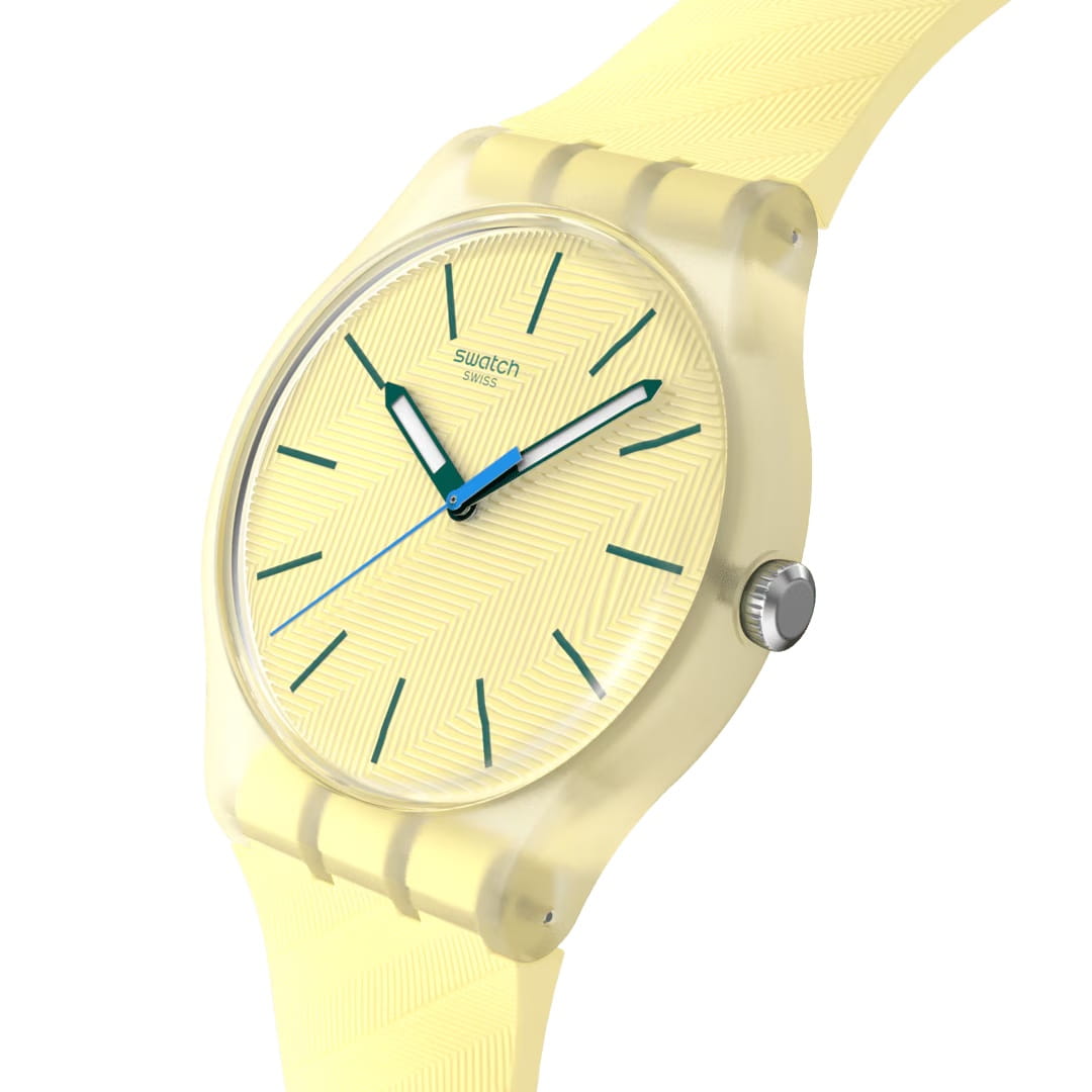 Swatch Swatch Citrus Tilt SO29J102, bioceramic швейцария мужские часы на браслете силикон боковой вид
