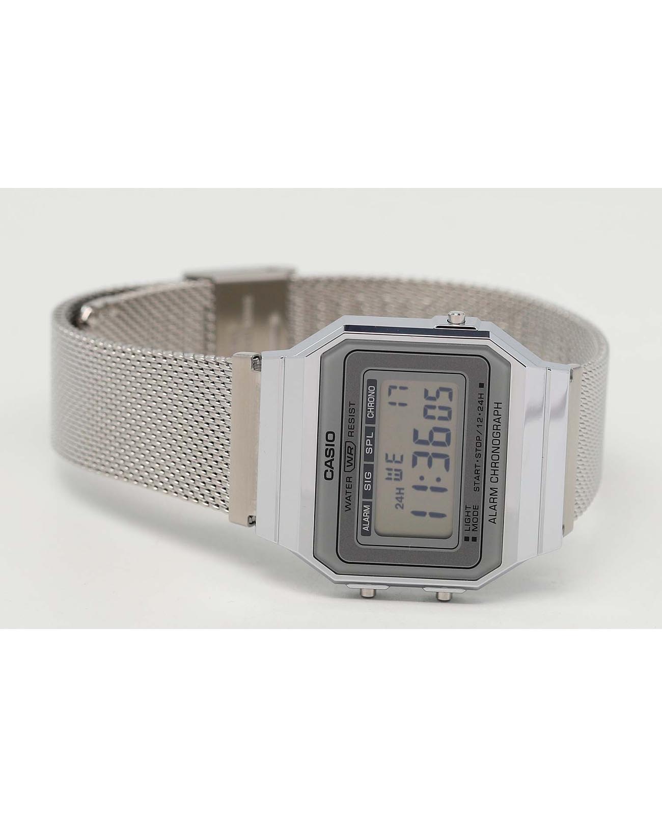 Casio Casio Vintage A700WM-7ADF (A700WM-7A) кварцевые мужские часы часы крупный план  циферблата