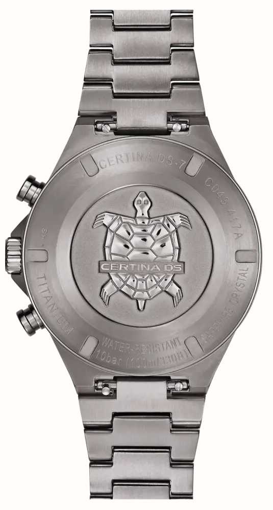 Certina C0434174404100 мужские часы застежка крупным планом