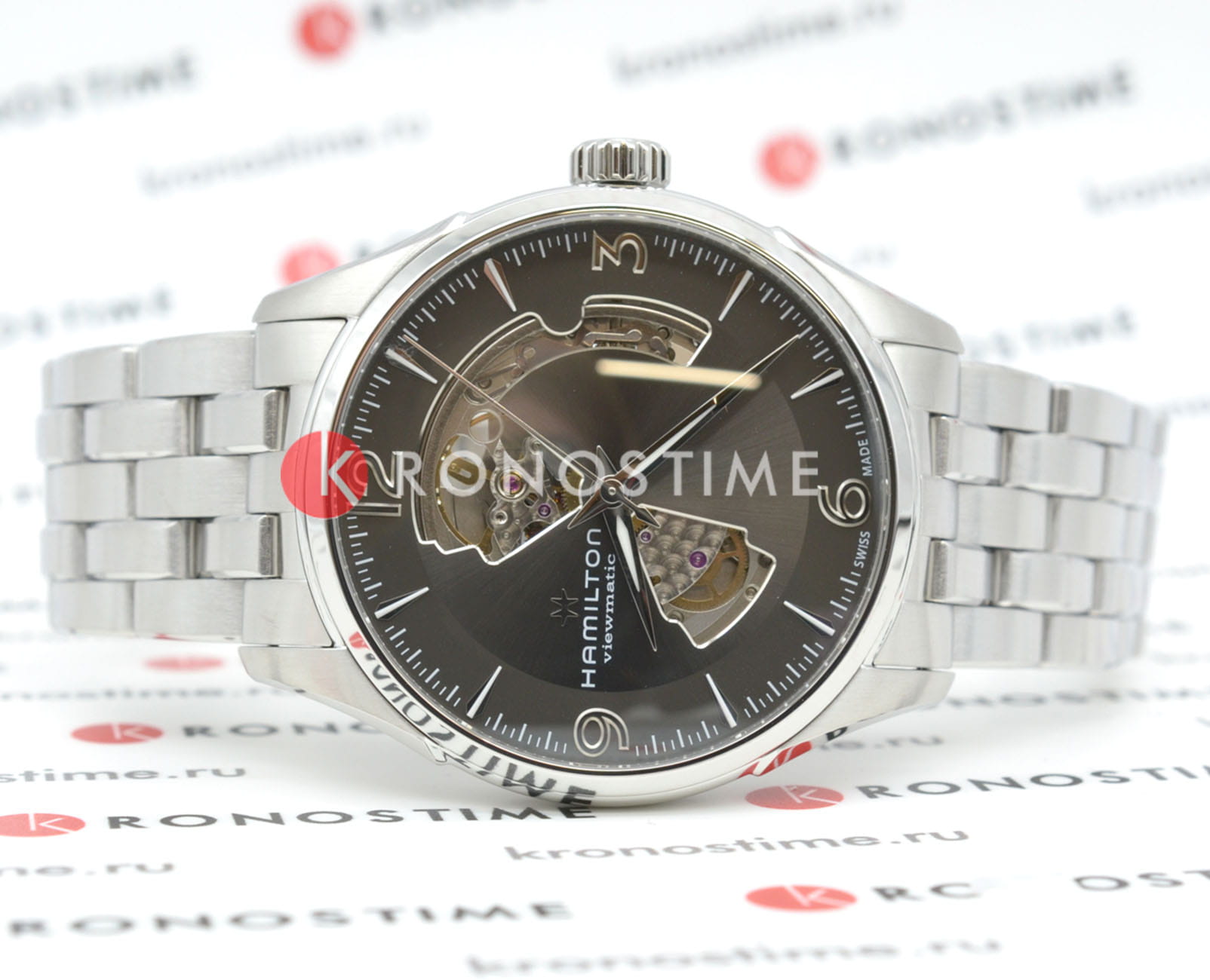 Hamilton Hamilton Jazzmaster Open Heart Auto H32705181 , наручные мужские часы фото под углом