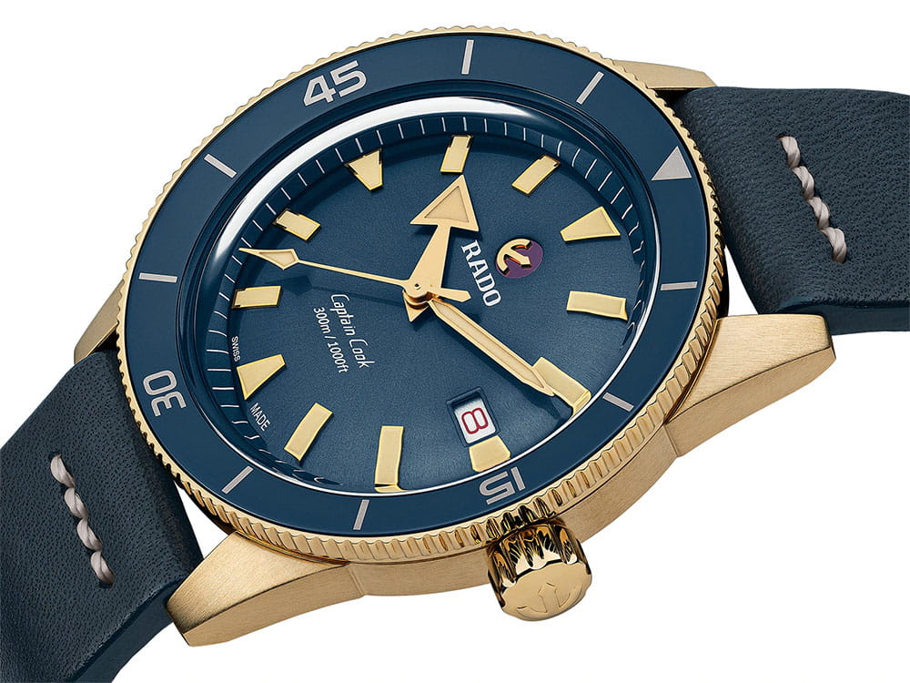 Rado Rado Captain Cook Automatic Bronze R32504205, captain cook швейцария мужские часы на браслете кожаный боковой вид