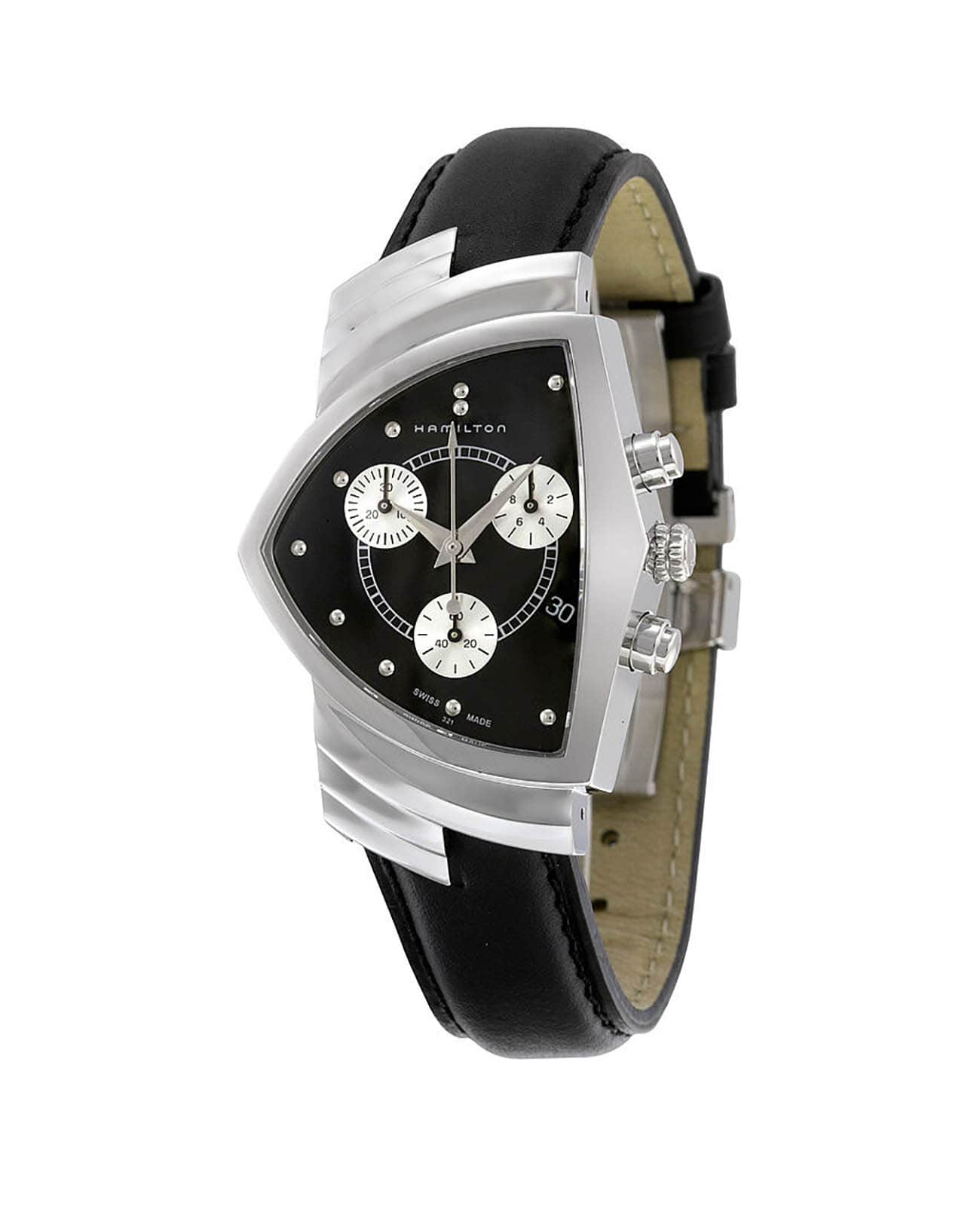 Hamilton Hamilton Ventura Chrono Quartz H24412732 , наручные мужские часы фото под углом