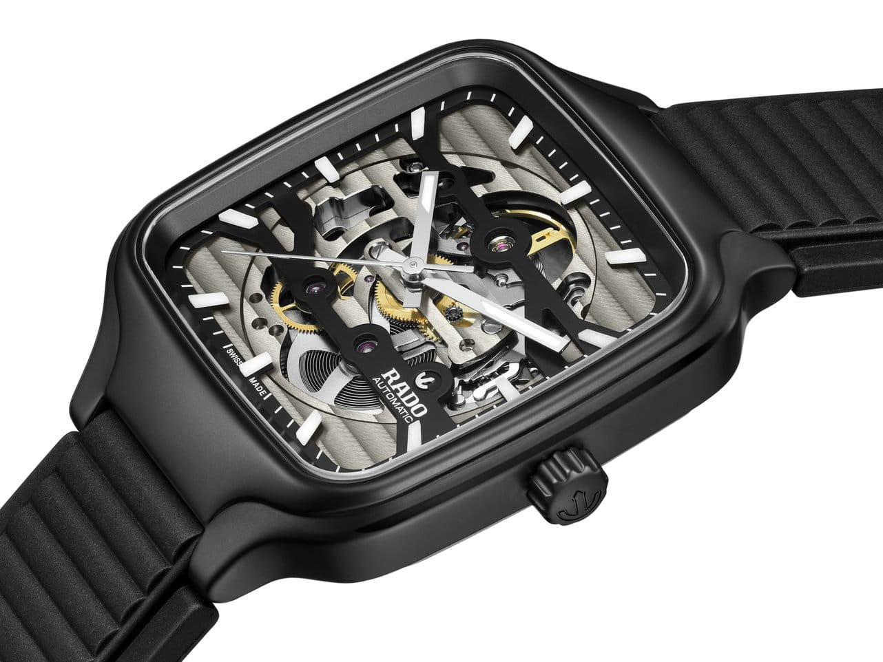 Rado Rado True Square Automatic Skeleton R27197169 , наручные женские часы фото под углом