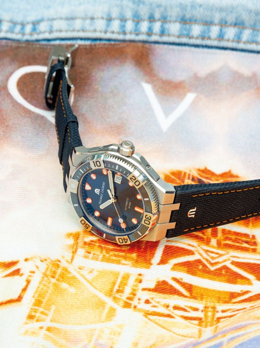 Оригинальные часы Maurice Lacroix Maurice Lacroix Aikon Venturer Limited Editon AI6058-SS002-431-1 механические калибр механизма ml115 общий вид
