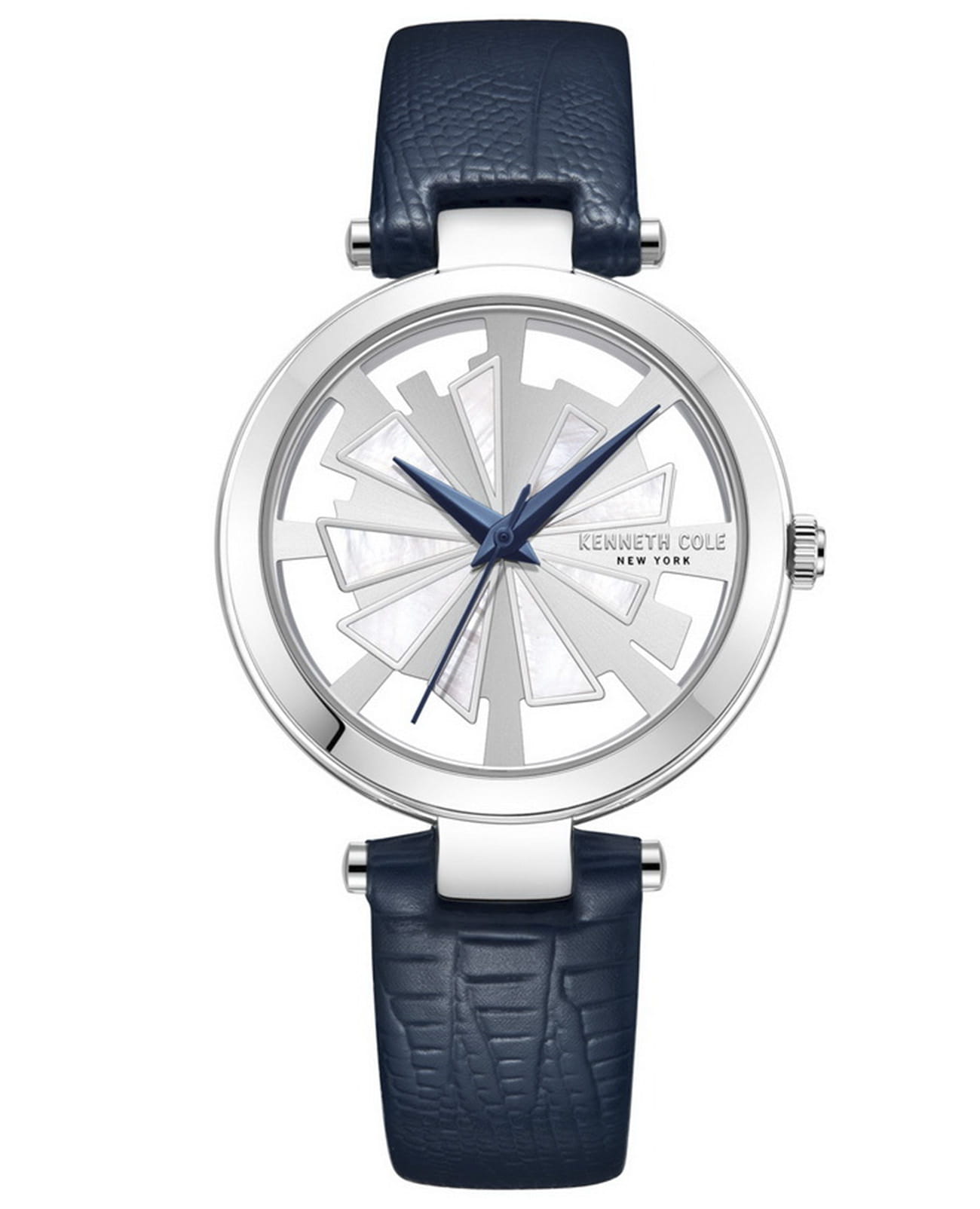 Kenneth Cole Kenneth Cole Transparency KCWLA2222904  KCWLA2222904 кварцевые женские часы серебристый циферблат, браслет кожаный — вид спереди