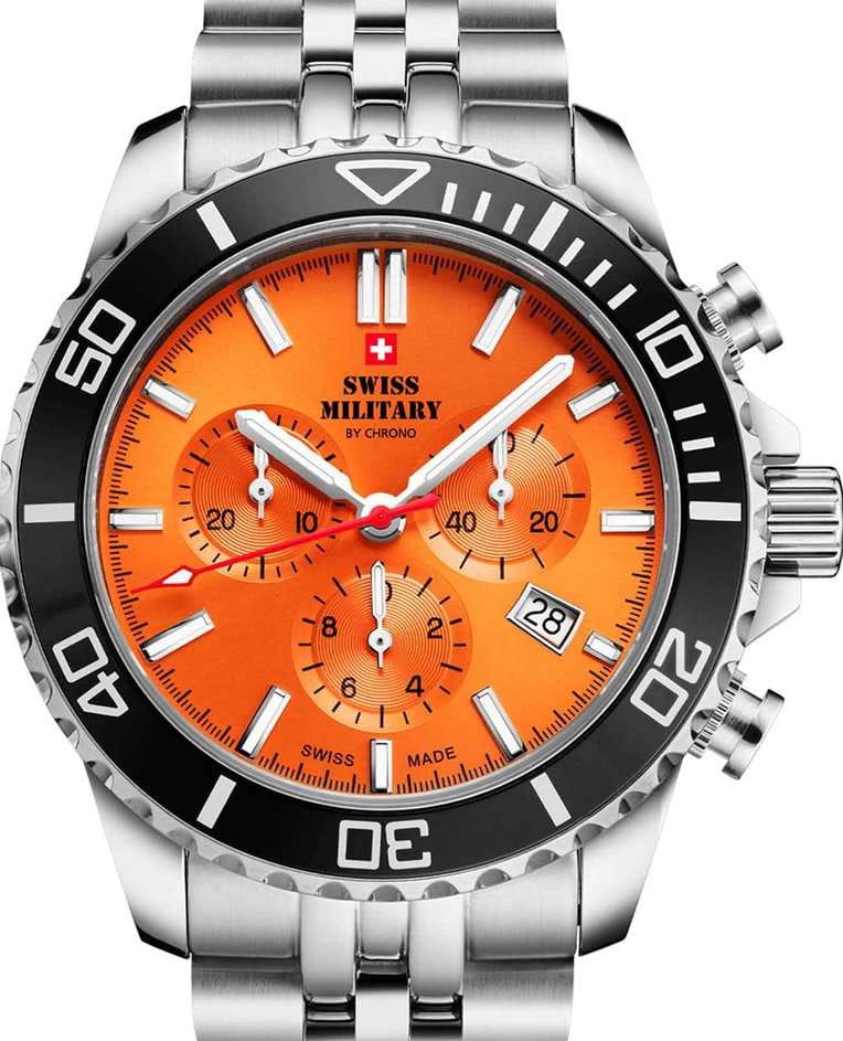 Swiss Military by Chrono Swiss Military by Chrono Sports Chronograph SM34103.05 , наручные мужские часы фото под углом