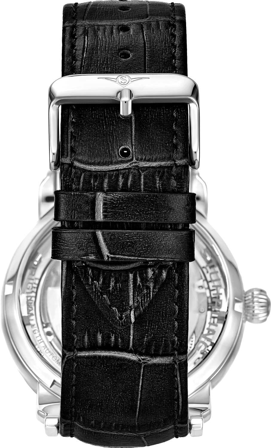 Stuhrling Stuhrling Legacy 3924.1,  сша мужские часы на браслете кожаный боковой вид