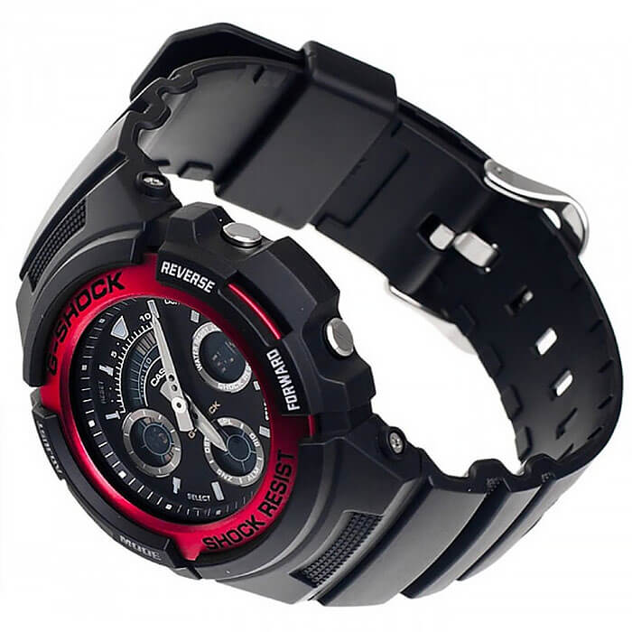 Casio Casio G-Shock AW-591-4A, g-shock япония мужские часы на браслете пластик боковой вид