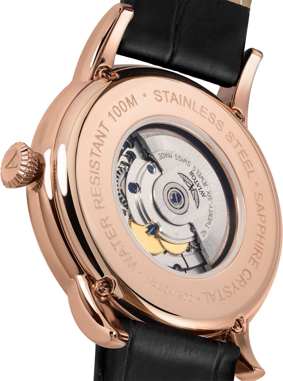Aviator Aviator Douglas Day-Date V.3.20.2.146.4 мужские часы синий циферблат на запястье