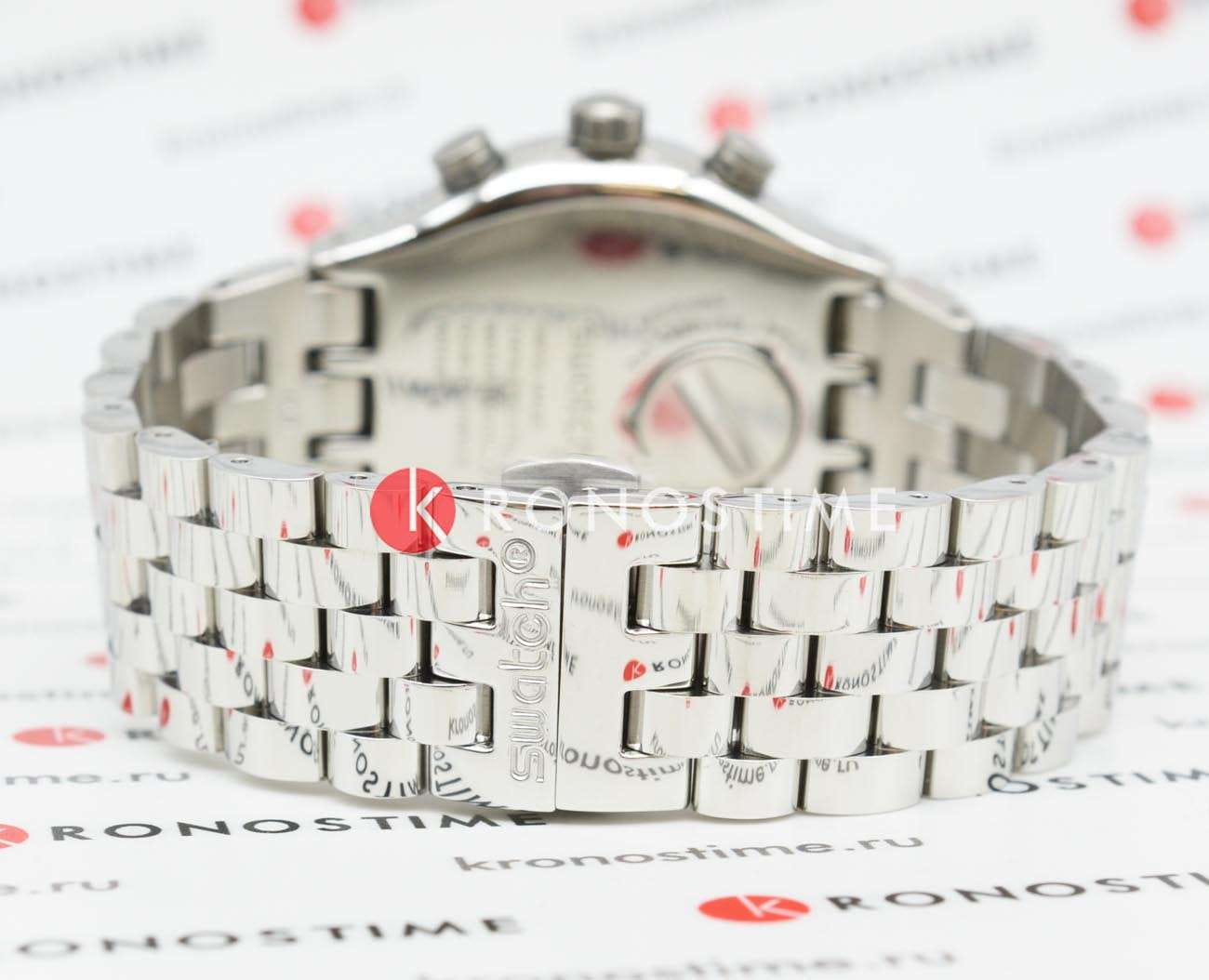 Swatch Swatch I New Chrono YVS423GC кварцевые мужские часы часы крупный план синий циферблата