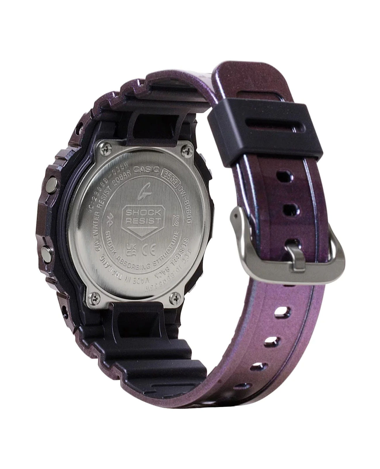 Casio Casio G-Shock DW-B5600AH-6DR (DW-B5600AH-6), g-shock япония мужские часы на браслете пластик боковой вид