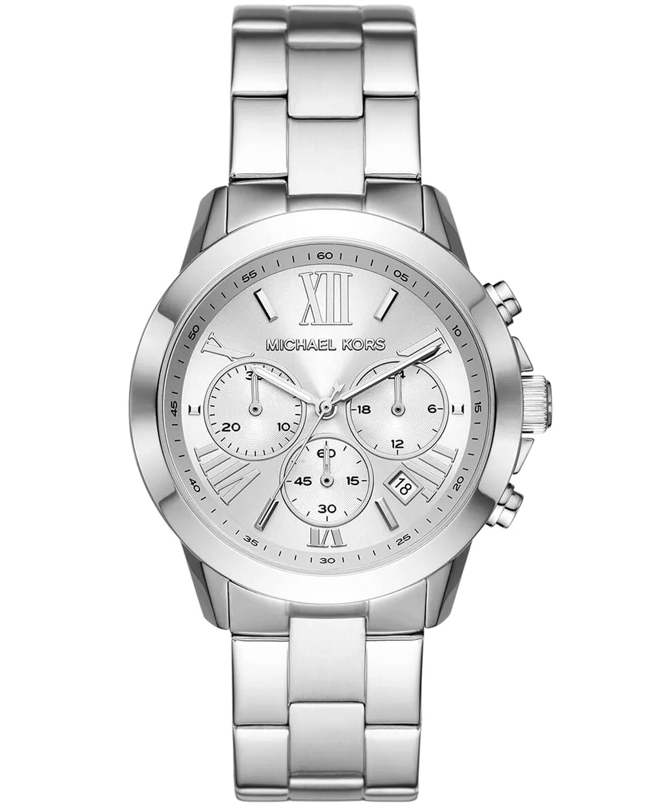 Michael Kors Michael Kors Brynn MK6731  MK6731 кварцевые женские часы серебристый циферблат, браслет нержавеющая сталь — вид спереди