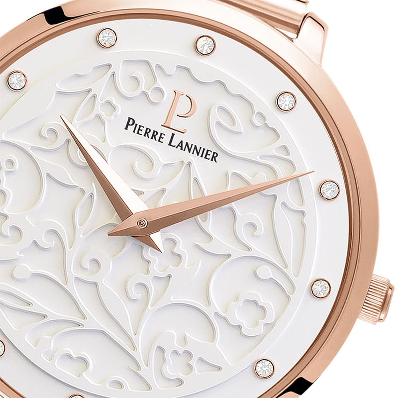 Pierre Lannier Pierre Lannier Eolia 039L908 кварцевые женские часы часы крупный план белый циферблата