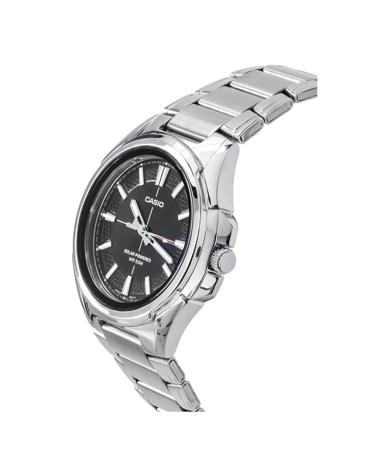 Casio Casio Collection MTP-RS100D-1AVDF (MTP-RS100D-1A), collection япония мужские часы на браслете нержавеющая сталь боковой вид
