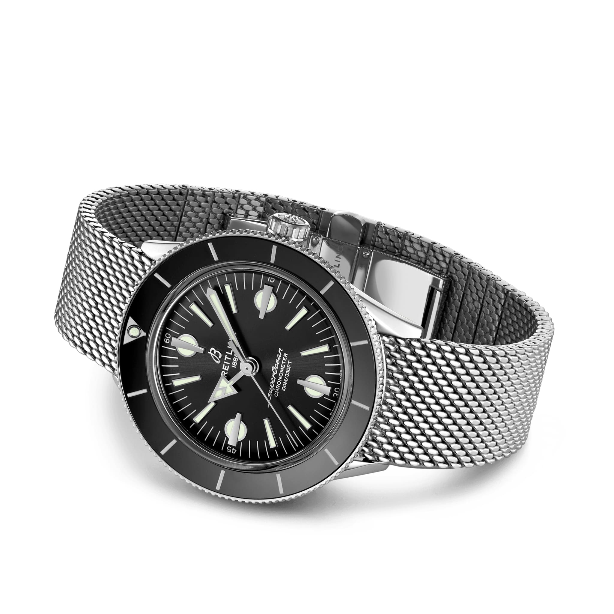 Breitling Breitling Superocean Heritage '57 A10370121B1A1, superocean heritage швейцария мужские часы на браслете нержавеющая сталь боковой вид