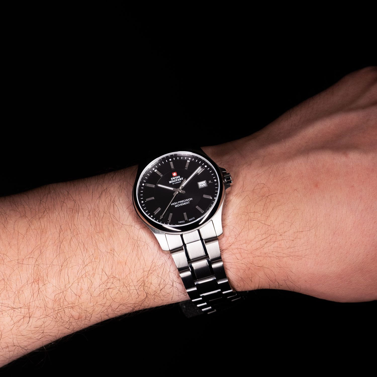 Swiss Military by Chrono Swiss Military by Chrono SM30200.01  — детали корпуса и нержавеющая сталь