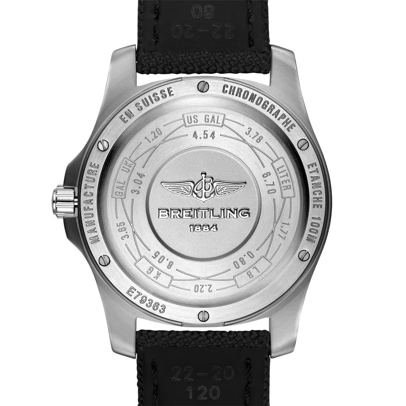 Breitling Breitling Aerospace EVO E79363101B1W1, professional швейцария мужские часы на браслете полиамидная ткань боковой вид