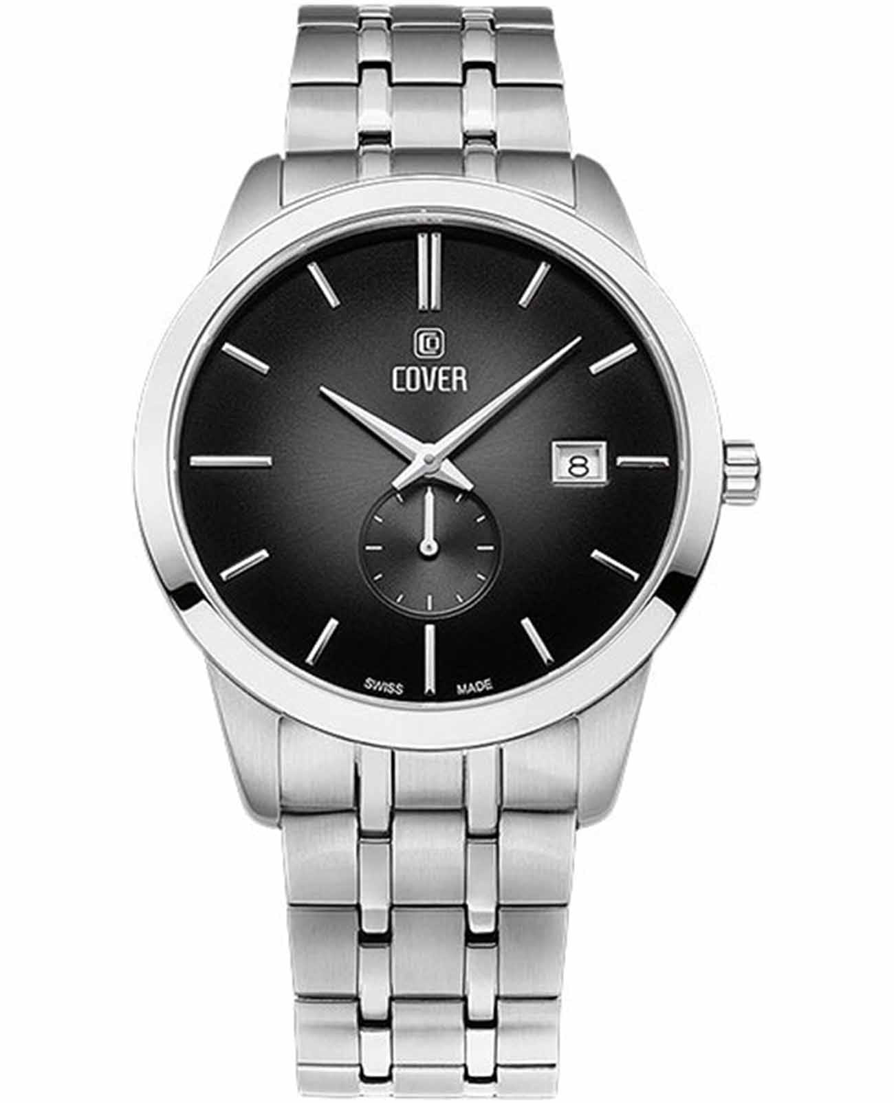 Cover Cover Nobila CO194.01  CO194.01 кварцевые мужские часы черный циферблат, браслет нержавеющая сталь — вид спереди