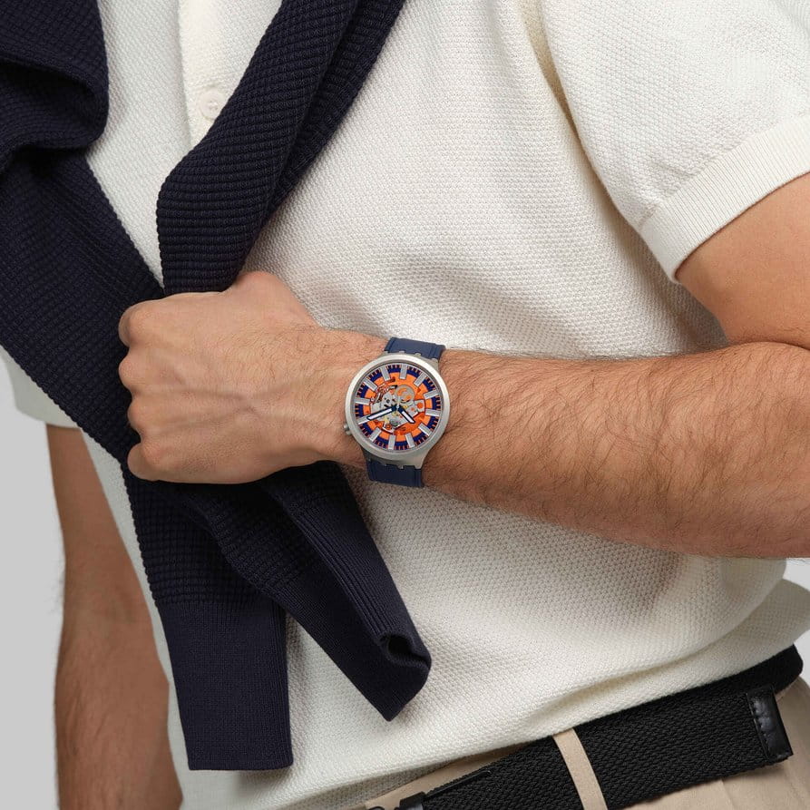 Оригинальные часы Swatch Swatch Big Bold Irony Lacquered SB07S114 кварцевые калибр механизма  общий вид