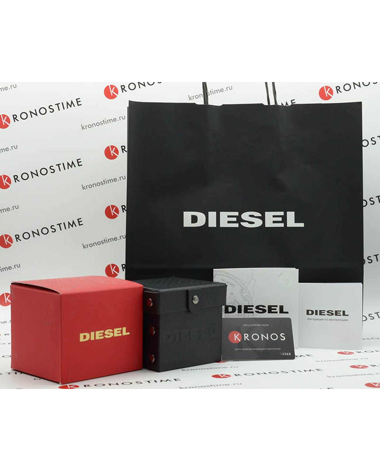 Diesel Diesel Mega Chief DZ4282  - задняя крышка металл сталь корпуса, италия часы