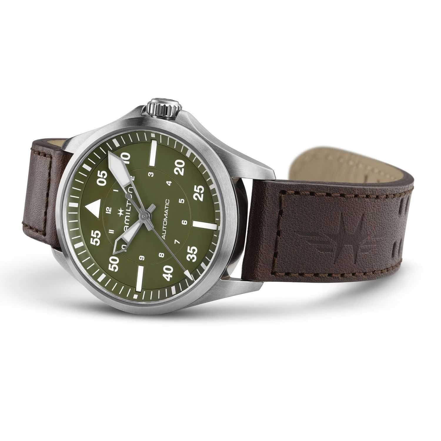 Hamilton H76305560 мужские часы застежка крупным планом