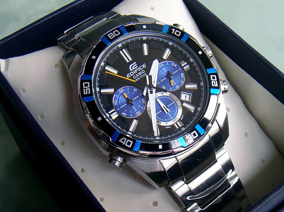 Casio Casio Edifice EFR-534D-1A2 EFR - задняя крышка алюминий сталь металл корпуса, япония часы