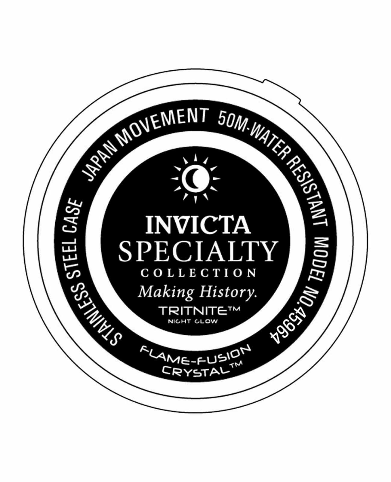 Invicta Invicta Specialty IN45964,  сша мужские часы на браслете кожаный боковой вид